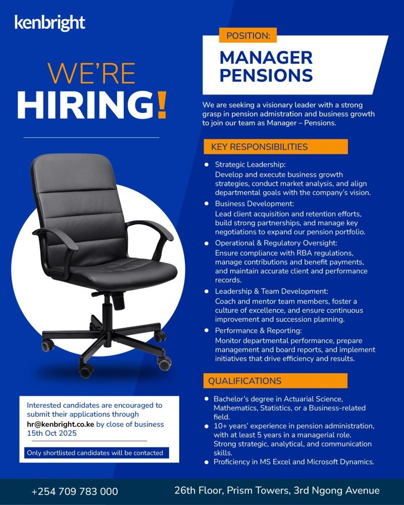 Kenya Jobs | Opened Career Opportunities Meet Aspirations