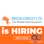 Brisk Credit Opened career