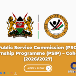 Opened career PSC internships