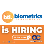 Opened career Biometrics Technology Limited Opened career Biometrics Technology Limited