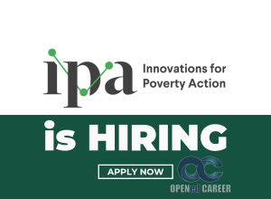 Ipa Innovations for Poverty Action Opened career