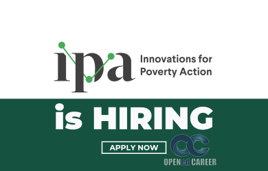 Ipa Innovations for Poverty Action Opened career