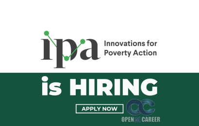 Ipa Innovations for Poverty Action Opened career
